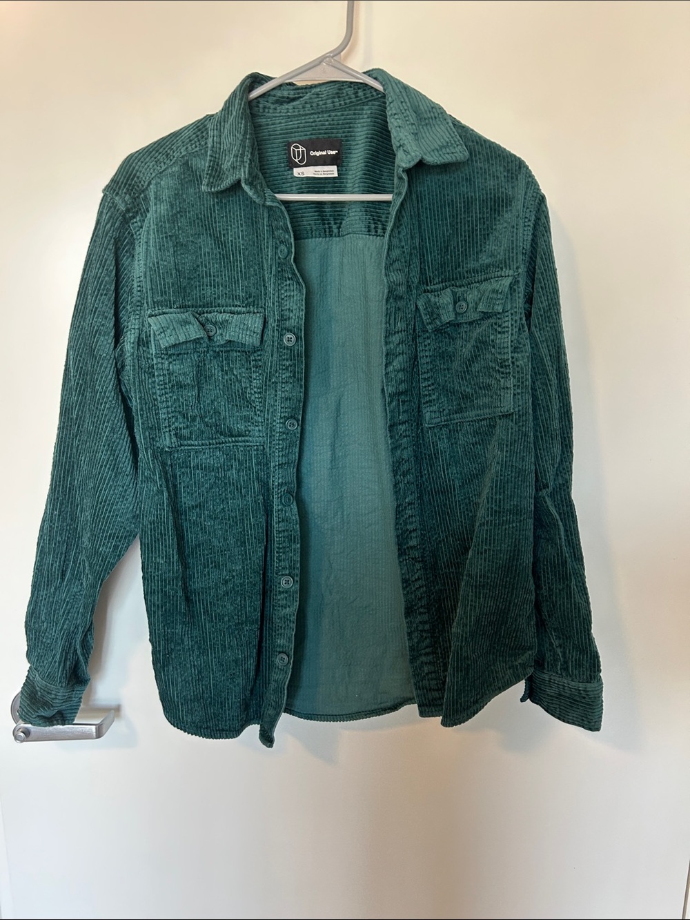 Original Use Teal Corduroy Shirt Jacket - Teal